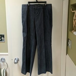 Dress pants, look like denim but are fancy-pants!